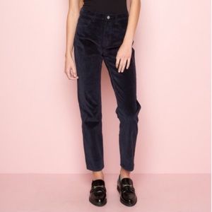 brandy melville navy corduroy tilden pants